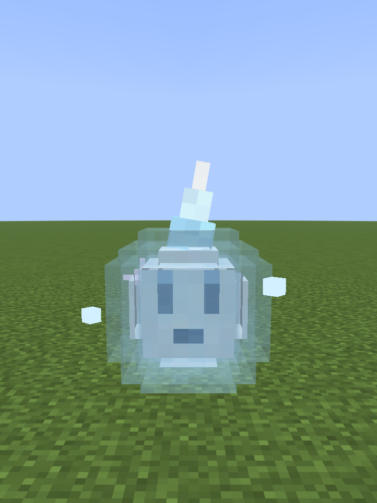 Brik as a Wisp, a small glowing spirit